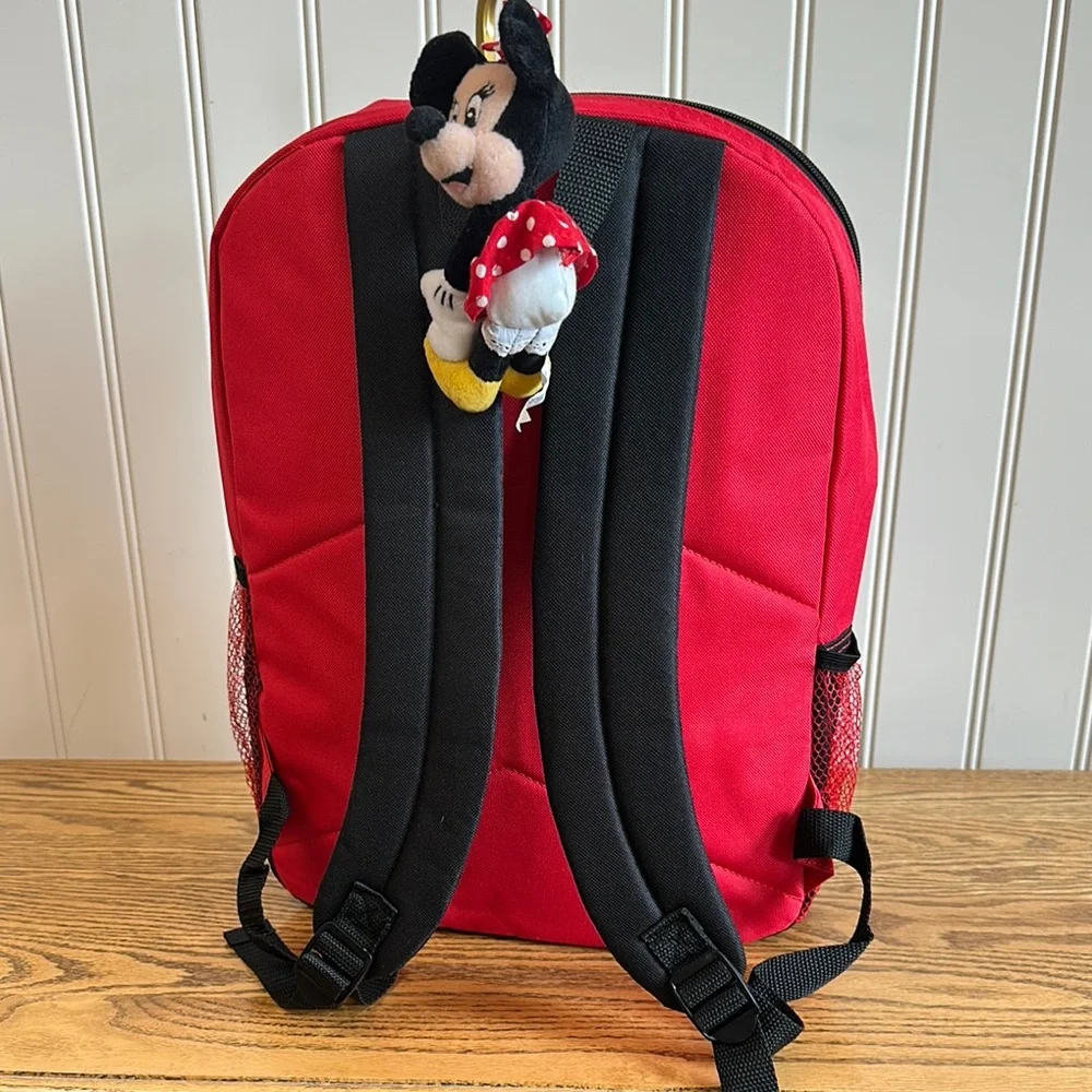 Disney Minnie Mouse Red and Black Kids Backpack